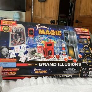 Deluxe Grand Illusions Kids Magic Set - Red